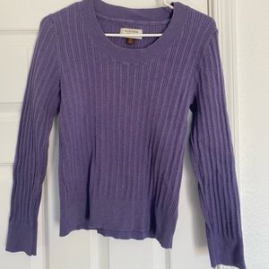 Sonoma Purple Ribbed Sweater - PM